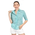 thumbnail image 1 of Blusa transparente con encanje Roman Fashion /Juvenil, 8042 (Menta) verde claro CH, 1 of 4