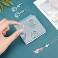 thumbnail image 4 of Square Clear Polished Acrylic Display Base Transparent Cube Pedestal Jewelry Ring Display Stands Photography Props Background for Showing Collectibles Jewelry Cosmetics Garage Kit 3.15 Inch for DIY, 4 of 9