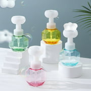 Flower Foam Bottle Refillable Hand Soap Dispenser Bathroom Pump Blister Bottle
