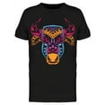 thumbnail image 1 of Bull Head W/neon Colors T-Shirt Men -Image by Shutterstock, Male 3X-Large, 1 of 2