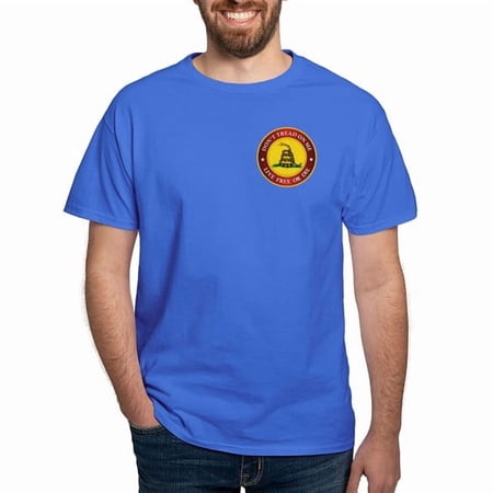 CafePress - Dtom Gadsden Flag (Logo) Dark T Shirt - Men s Classic Cotton T-Shirts