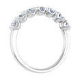 thumbnail image 2 of 1 Carat 7-stones Diamond Wedding Band Ring in 14K White Gold (Ring Size 6) (SI1-SI2 Clarity), 2 of 5