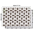 thumbnail image 6 of Brown Bigfoot Pattern Summer Placemats Table Placemats Set Of 4-Linen Kitchen Washable Placemats Table Mats 11.8"x17.7" Non-Slip Heat Resistant, 6 of 6