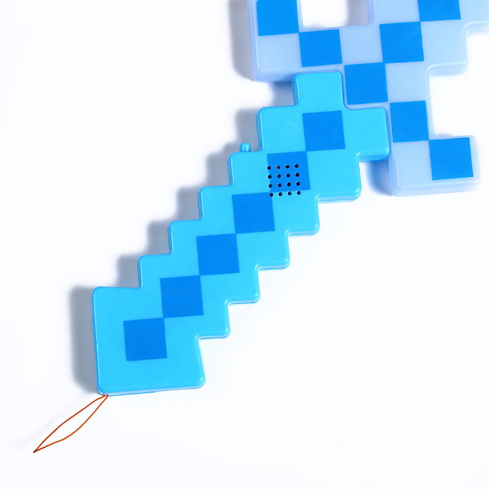 MineCraft Pixel Classic Diamond Sword LED Flashing Lights and FX Sounds  Blue