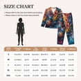 thumbnail image 4 of Sikiie Vibrant Rooster Painting Pajamas for Women Set, Womens Pajama Sets, Lounge Sets for Women, 2pjs for Women-Large, 4 of 7