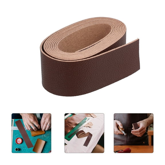 GAXIRE Belt Making Kit PU Strap 1Pcs Coffee for Crafting and Fashionable Women Bags