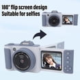thumbnail image 4 of Cámaras digitales para fotografía, cámara de vlogging de 66mp para youtube con autofocus 2.4 "180 Pantalla de selfie cámara de selfie 16x luz de flash zoom digital digital digital, 4 of 7