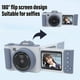 thumbnail image 4 of Cámaras digitales para fotografía, cámara de vlogging de 66mp para youtube con autofocus 2.4 "180 Pantalla de selfie cámara de selfie 16x luz de flash zoom digital digital digital, 4 of 7