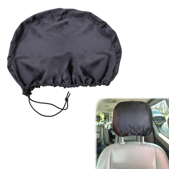 Funda satinada para reposacabezas de coche, 2 unidades, que protegen el cabello