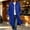 Blue, variant on Sevevn Women's Collared Button‑Down Fleece Shacket Loose Long Sleeve Jacket With Pockets Casual Outerwear Army Green L