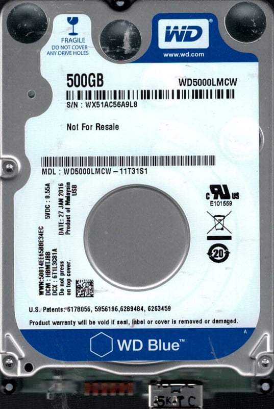 1TB WD Blue SA510 SATA SSD, 2.5 Inch Cased Solid State Hard Disk