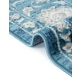 thumbnail image 7 of Unique Loom Boston Collection Area Rug - Floral (2' x 6' Runner Blue/Ivory), 7 of 7