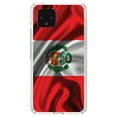 thumbnail image 1 of DistinctInk Clear Shockproof Hybrid Case for Google Pixel 4 (5.7" Screen) - TPU Bumper, Acrylic Back, Tempered Glass Screen Protector - Peru Waving Flag - Show Your Love of Peru, 1 of 1