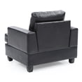 thumbnail image 6 of Glory Furniture Sandridge Faux Leather Chair in Black, 6 of 6