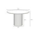 thumbnail image 3 of 7-Piece Hathaway Round Solid Wood Dining Table with 6 Dining Chairs in Gray, 3 of 6