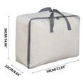 thumbnail image 3 of Hauiodp Extra Large Moving Bags, Foldable Blanket Storage Bags, Moving Boxes with Handles & Zippers, Clear Storage Bins with Lids for Clothes, Blankets, Pillow & Bedding Storage, 3 of 5