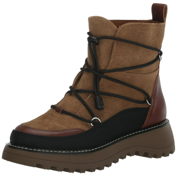 Lucky Brand Women's Caelia Weather Boot Ankle, Dark Natural, 5