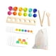 thumbnail image 2 of Bolas de arcoíris en tazas, juguetes de educación temprana, juguetes sensoriales preescolares para niños, motricidad fina, clasificación de colores y, 2 of 10
