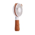 thumbnail image 4 of Mini ventilador de mano Viajes de verano Senderismo Camping Ventilador portátil eléctrico recargable con 3 modos, Marrón seitruly HA8617-03B, 4 of 6