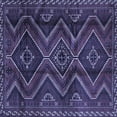 thumbnail image 1 of Ahgly Company Machine Washable Indoor Square Southwestern Blue Country Area Rugs, 5' Square, 1 of 4