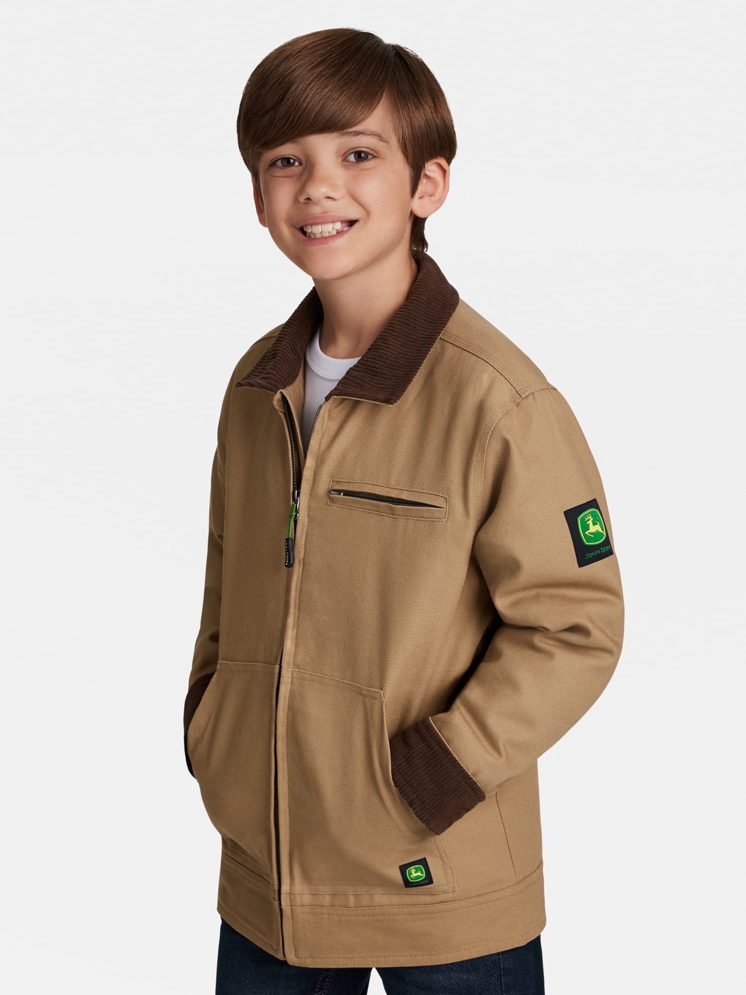 John Deere Boy's Canvas Tractor Jacket, Sizes 4 - 16