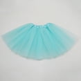 thumbnail image 2 of adviicd Skirt for Kids Princess Skirt for Girls Tutu Skirt Toddler Cute Party Dance Skirt Solid Color Net Yarn Sequins Star Tulle (Sky Blue,3-8 Years), 2 of 3