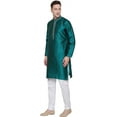 thumbnail image 2 of Maple Clothing Men's Kurta Pajama Indian Wedding Party Wear (Green, 3XL), 2 of 5