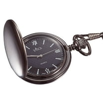 visol benson brushed gunmetal japanese quartz pocket watch