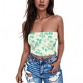 thumbnail image 3 of FAHXNVB Womens Summer Tube Tops Fashion Y2K Going Out Basic Backless Strapless Bandeau Crop Top Lightweight Casual Tunics Tank Tops, 3 of 4