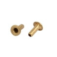 thumbnail image 2 of 500pcs M1.5x4mm Brass Plated Metal Hollow Eyelets Rivets Gold Tone, 2 of 3