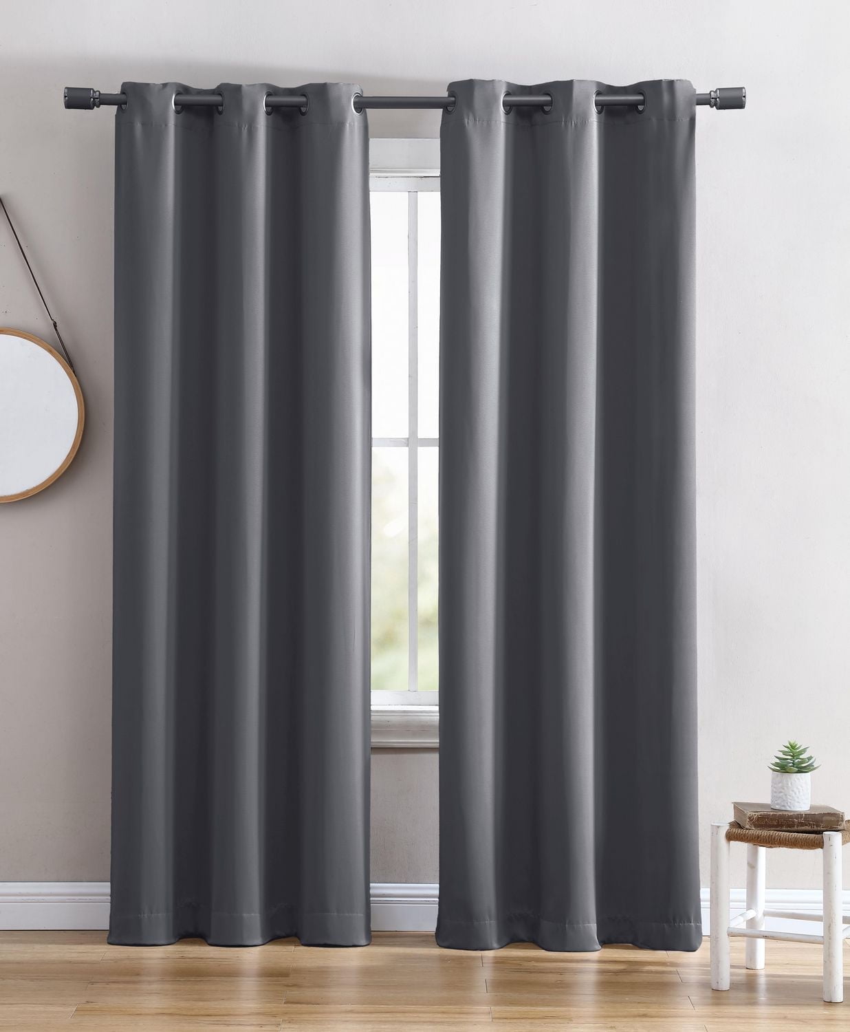 Solid Blackout Grommet Window Panel