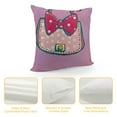 thumbnail image 4 of Mouse I am Awesome Lavender and Pink, Figaro Plush Decorative Toddler Pillow, 4 of 5