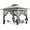 Gray, variant on SPECSTAR Pop Up Gazebo 10x10ft Outdoor Canopy Tent with Mosquito Netting & 2 Tiers Roof for Patio Garden Backyard, Beige