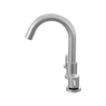 thumbnail image 4 of EastVita 8 Inch 2 Handle Brushed Nickel Widespread Bathroom Faucets For Sink 3 Hole. Faucet For Bathroom Sink With Pop Up Drain And CUPC Lead-Free Faucet Supply Hose - Sliver/Black/Gray, 4 of 5