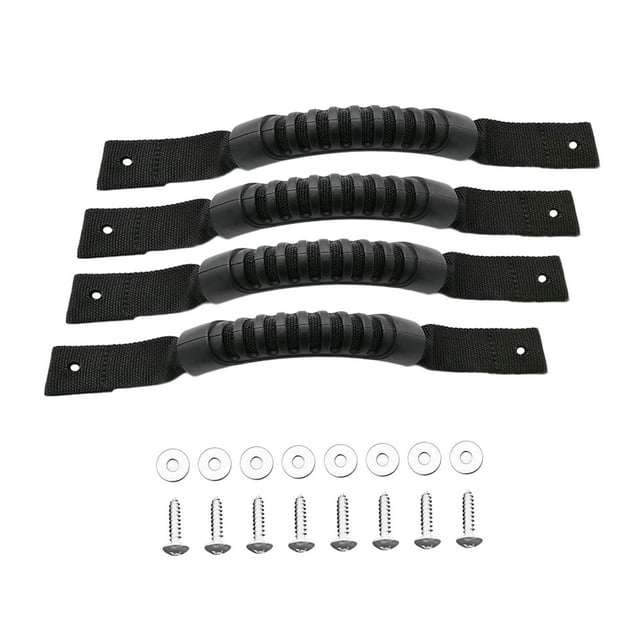 4 de transporte para kayak, accesorios para barcos, kit de instalación, asa de transporte lateral de repuesto para , y maleta.