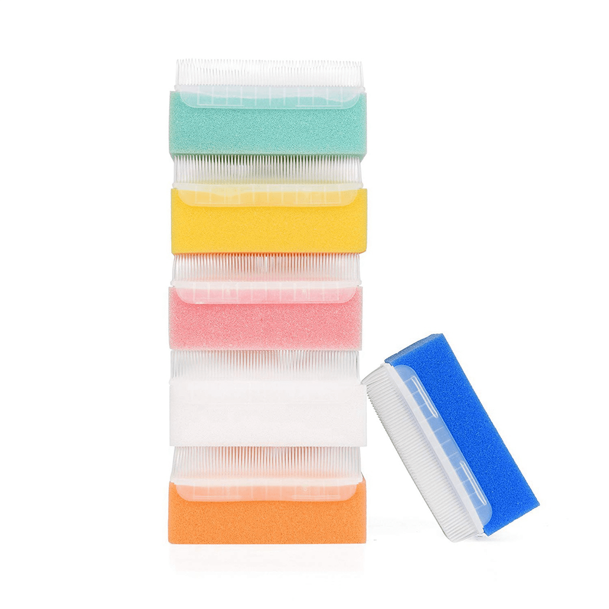 NEW Baby (30 Pieces) Soft Foam Washer with Cradle Cap Brush Body,Hair and Scalp Clean Gentle Sensory