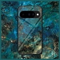 thumbnail image 2 of ELEHOLD For Google Pixel 10 Shockproof Case,Rugged Tempered Glass Back Marble Pattern Reinforced Rubber Bumper Protective Cover With Lens Cover Protection,Black, 2 of 12