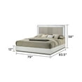 thumbnail image 2 of Mist 5PC King bedroom Set made with Wood Lacquer & Marble Detailing in White, 2 of 15