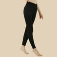 thumbnail image 4 of UAMVSH Women's Fleece Lined Leggings Thermal Warm Winter Tights Bottom High Waisted Pants for Cold Weather, 4 of 6
