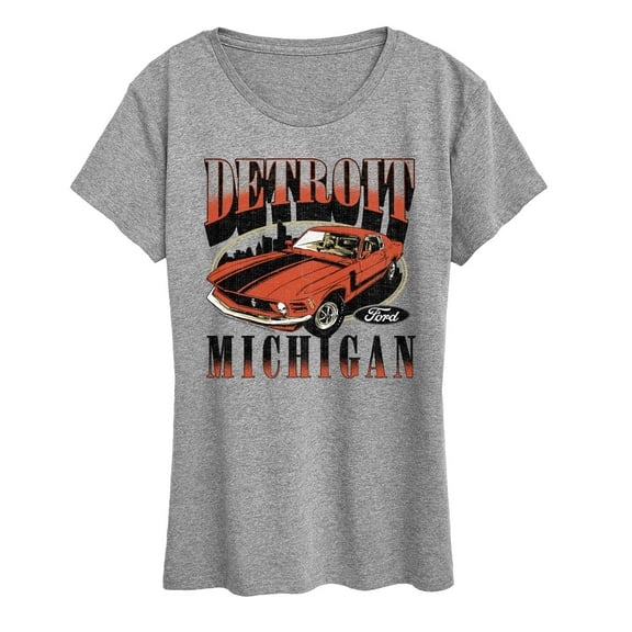 Ford - Vintage Mustang Detroit - Women's Short Sleeve Graphic T-Shirt