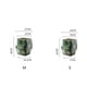 thumbnail image 2 of Maceta de cerámica con orificio de drenaje - Maceta moderna for plantas de interior y exterior - Decoración de jardín, color verde, 2 of 5