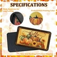 thumbnail image 5 of Fall Door Mat Outdoor, Farmhouse Pumpkins Sunflower Doormat, Funny Autumn Welcome Mat for Entrance Home Decor, Thanksgiving Rustic Yard Decorative Floor Mat for Home Front Door Indoor (17"x30"), 5 of 6