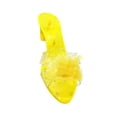 thumbnail image 5 of JWQFBC Princess Shoes Fancy Dress Multifunctional Beautiful Heels Slip on Shoe for Kids Yellow, 5 of 9