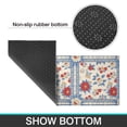 thumbnail image 6 of Pioneer Flower Floral Print Pattern Kitchen Rugs Sets Of 2, Anti Fatigue Non Slip Washable Floor Mats for Kitchen Sink Laundry, 17X30 Inch + 17X47 Inch, 6 of 6