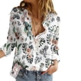 thumbnail image 1 of Puntoco Mujeres Impreso Algodón Manga Larga Tanque Carrera Bloues Cardigan tops Puntoco Puntoco-1, 1 of 5