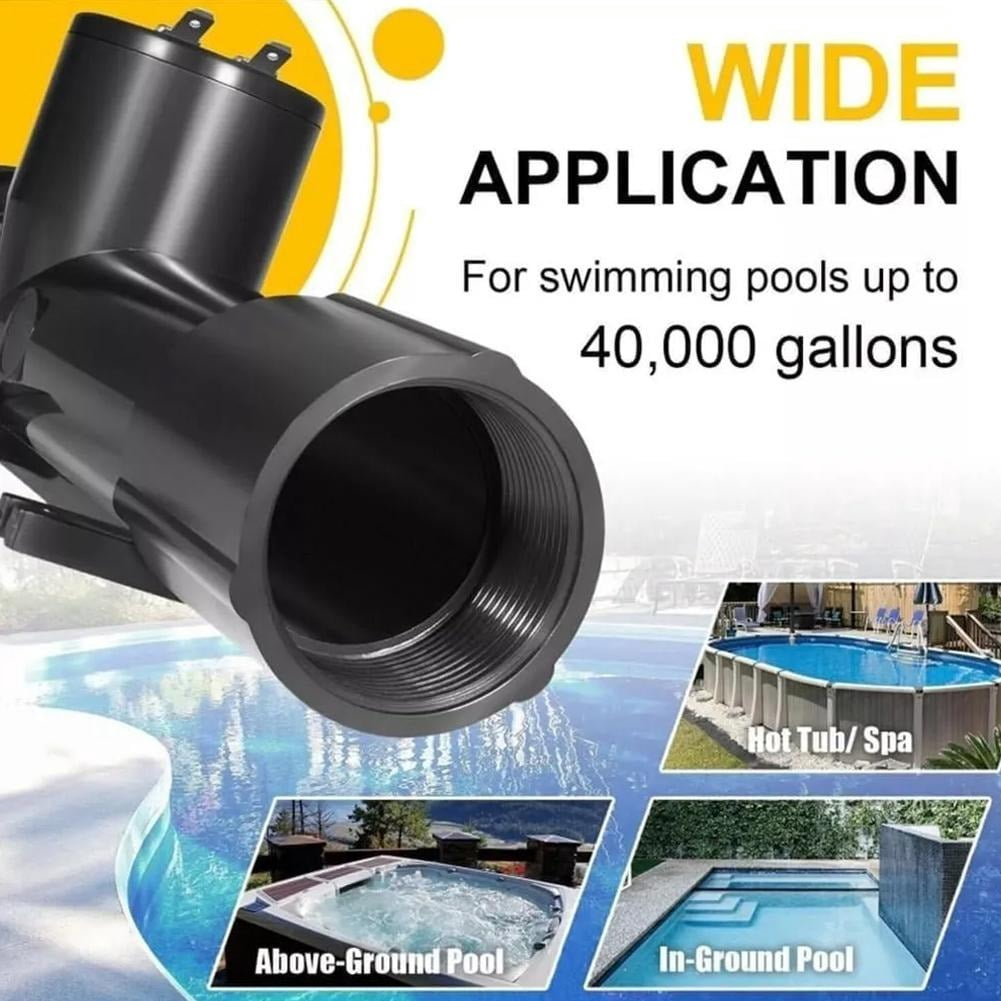 4CH4002-R Pool Ionizer Chamber Replacement for Hybrid Pool Treatment System - Durable Mineral Purifier Cell for In-Ground Pools, Hot Tubs and Spas