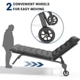 thumbnail image 6 of ECOPATIO Aluminum Removable Cushion and 5 Adjustable Position Lounge Chairs - Set of 3, Grey, 6 of 7