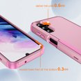 thumbnail image 7 of Compatible with Samsung Galaxy S25+ Case, Hybrid Heavy Duty Military Grade Full-Body Drop Shockproof Heavy Duty Dustproof 3-Layers Rugged Anti-Scratch Cover Wireless Charging, Pink, 7 of 7