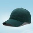 thumbnail image 2 of LIIPEE Girls Boys Baseball Hats Summer Trendy Versatile Solid Color Wide Brim Visor Cap Protection Caps Kids Stylish Beach Sunscreen Sunshade Hat,Army Green,One Size, 2 of 4