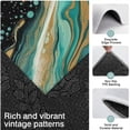 thumbnail image 3 of Teal Marble Gold Line Pattern Kitchen Rugs Sets Of 3,Kitchen Runner Rugs Non Skid Washable,Decorative Kitchen Floor Mats for Kitchen,Sink,Laundry,17"x30"+ 17"x47" + 17"x59", 3 of 6